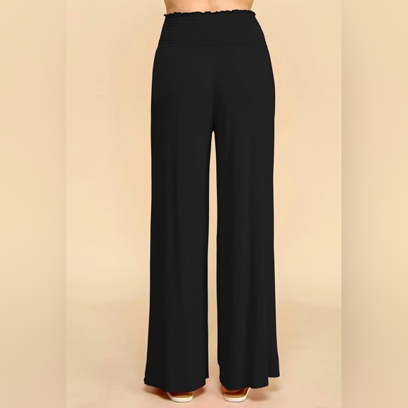 Palazzo Pants Casual Wide Leg Long Lounge Pant Trousers with Pocket - Picture 5 of 7